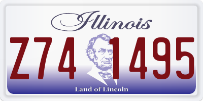 IL license plate Z741495