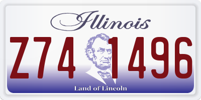 IL license plate Z741496