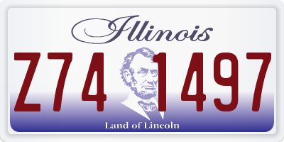 IL license plate Z741497