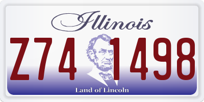 IL license plate Z741498