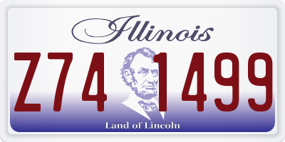 IL license plate Z741499