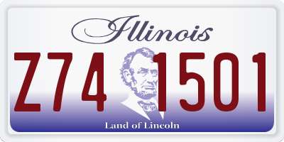 IL license plate Z741501