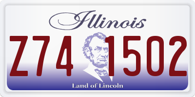 IL license plate Z741502