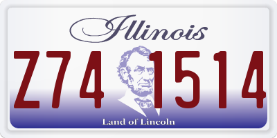 IL license plate Z741514