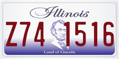 IL license plate Z741516