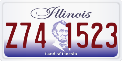 IL license plate Z741523