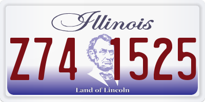 IL license plate Z741525