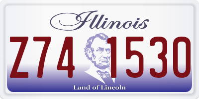 IL license plate Z741530