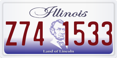 IL license plate Z741533