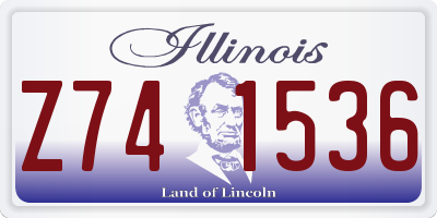 IL license plate Z741536