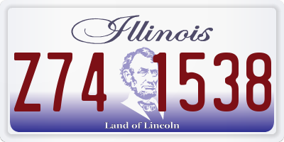 IL license plate Z741538