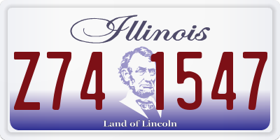 IL license plate Z741547