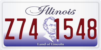 IL license plate Z741548