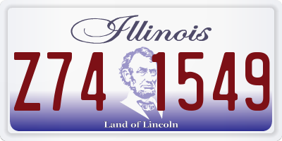IL license plate Z741549