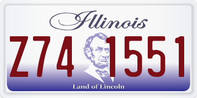 IL license plate Z741551
