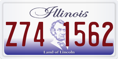 IL license plate Z741562