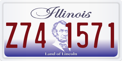 IL license plate Z741571