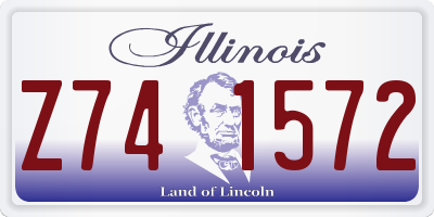 IL license plate Z741572