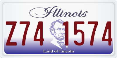 IL license plate Z741574