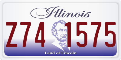 IL license plate Z741575