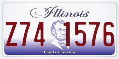 IL license plate Z741576