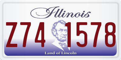 IL license plate Z741578