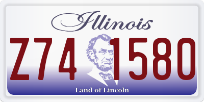 IL license plate Z741580