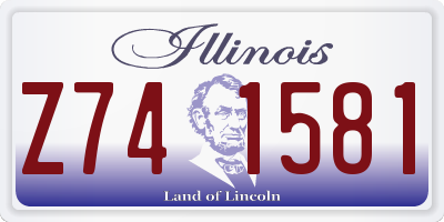 IL license plate Z741581