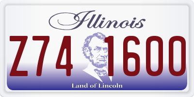 IL license plate Z741600