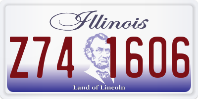 IL license plate Z741606
