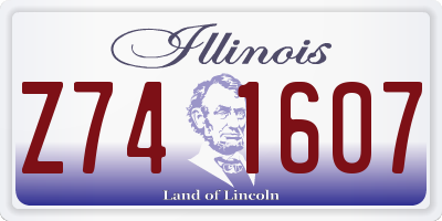 IL license plate Z741607