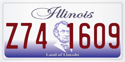 IL license plate Z741609
