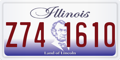 IL license plate Z741610