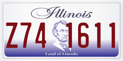IL license plate Z741611