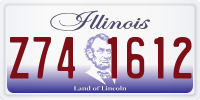 IL license plate Z741612