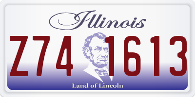 IL license plate Z741613