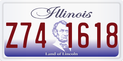 IL license plate Z741618