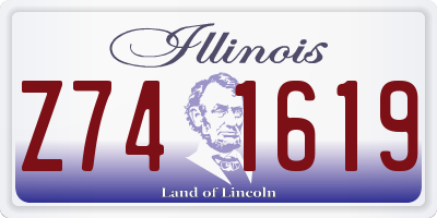 IL license plate Z741619