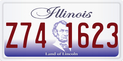 IL license plate Z741623