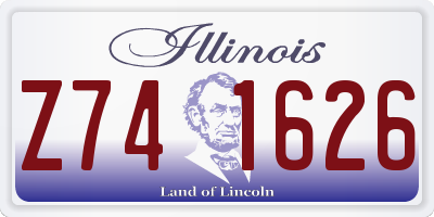 IL license plate Z741626