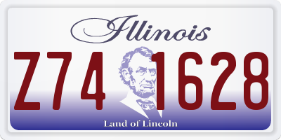 IL license plate Z741628