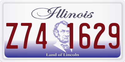 IL license plate Z741629