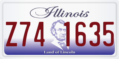 IL license plate Z741635