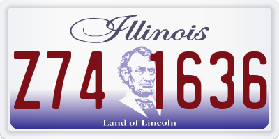IL license plate Z741636