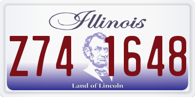 IL license plate Z741648