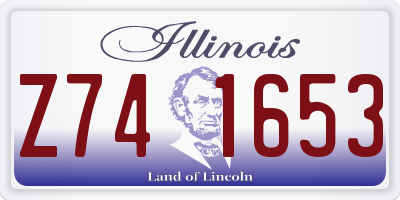 IL license plate Z741653