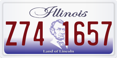 IL license plate Z741657