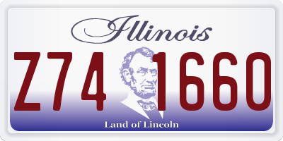 IL license plate Z741660