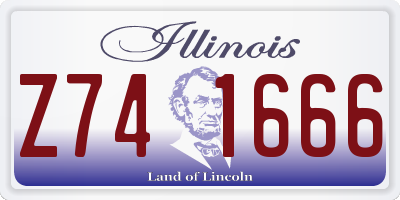 IL license plate Z741666