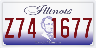 IL license plate Z741677